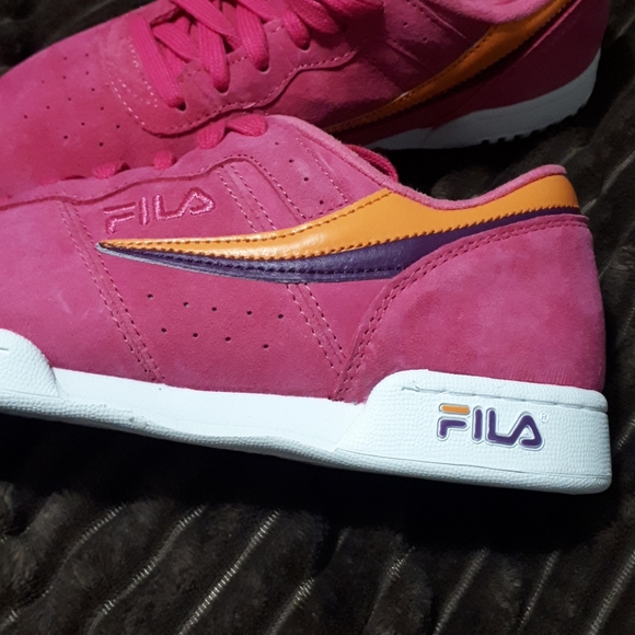 FILA - Original fitness women's sneaker Pink/Gold - Picture 2 of 10